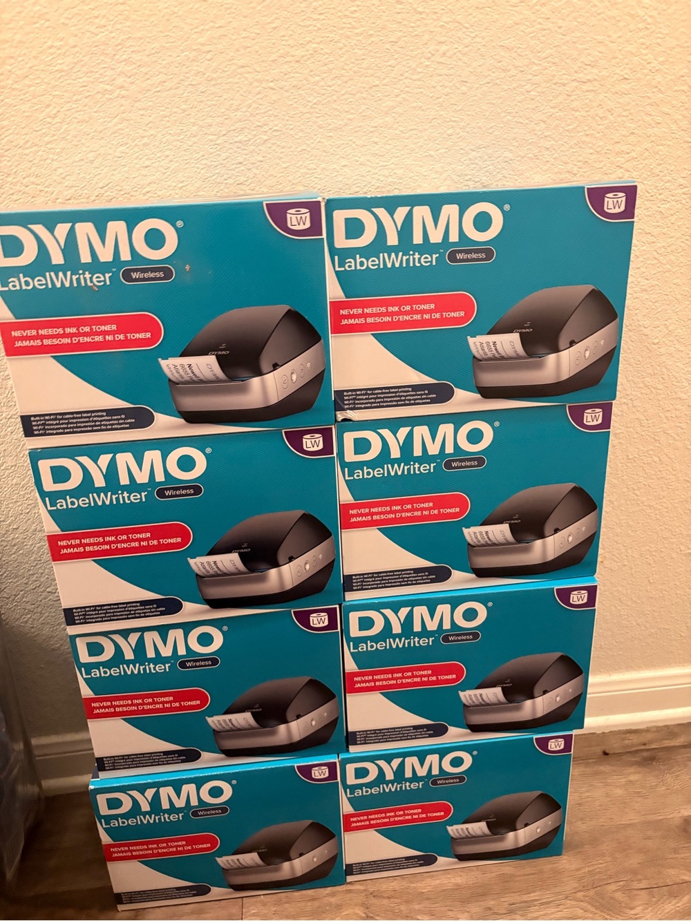 Dymo LabelWriter Wireless Label Printer Boxes - Teal and White